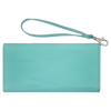 Large Capacity Wristlet Wallet, Personalized Clutch For Women, Teal Leatherette Purse, Engraved Wallet For Her, Women's Wallet