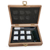 Personalized Scotch Stone Set, Customized Whiskey Chilling Stones Gift Set with wooden box, Quality Stones