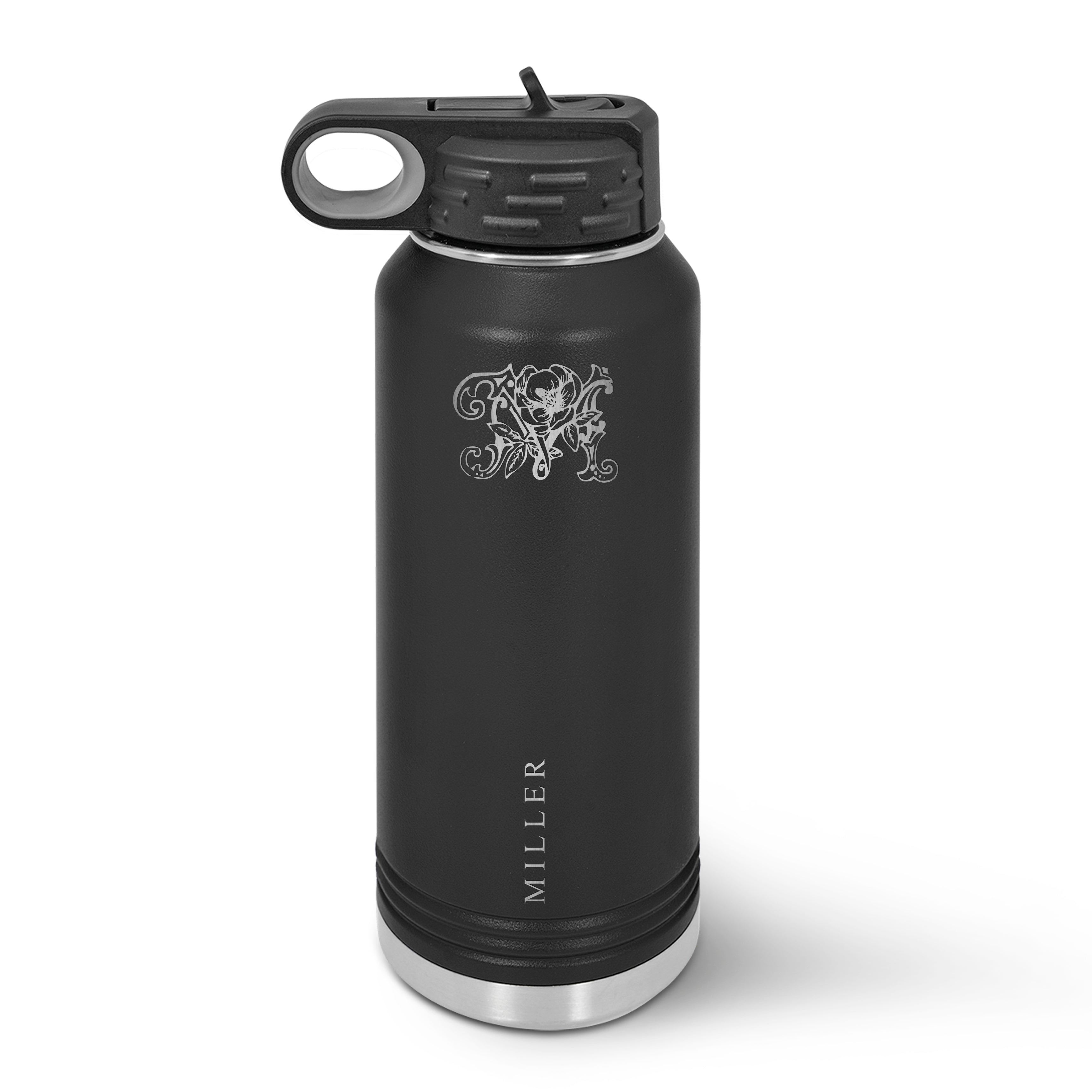 Personalised Engraved Any Initial Double Wall Insulated Thermos